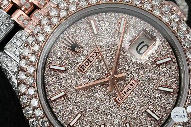 Sophisticated two-tone Rolex watch with a stunning design, ideal for collectors and luxury watch lovers.