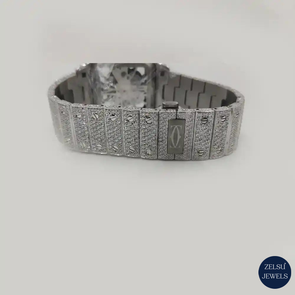 Timeless Cartier silver automatic watch, offering high-quality craftsmanship and precision movement.