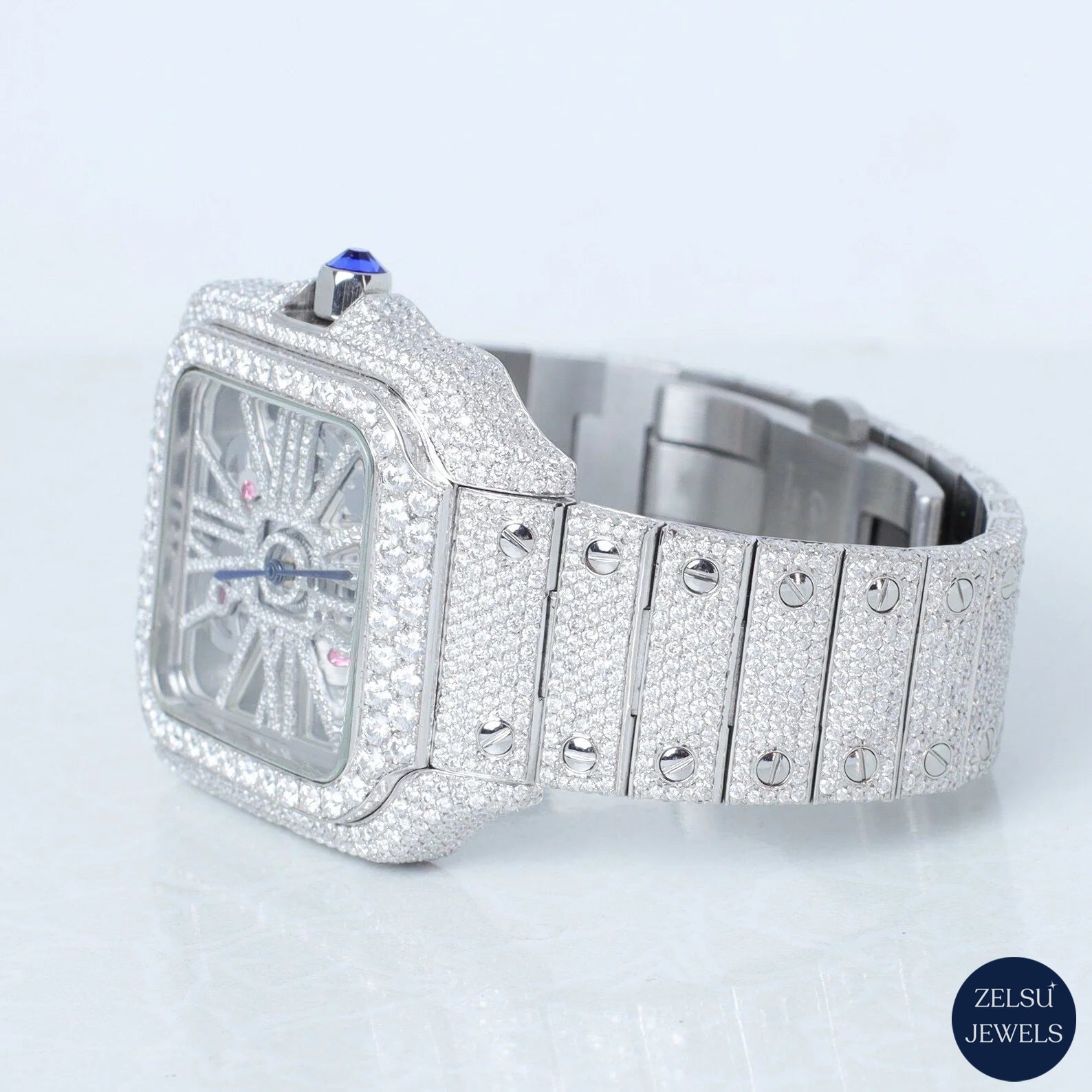 Timeless Cartier silver automatic watch with sleek, modern design and advanced movement technology.