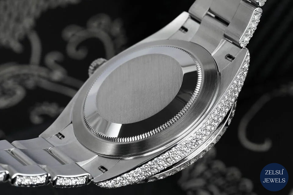Rolex wrist watch with colorful diamond dial, offering a striking and elegant design for collectors and fashion lovers.