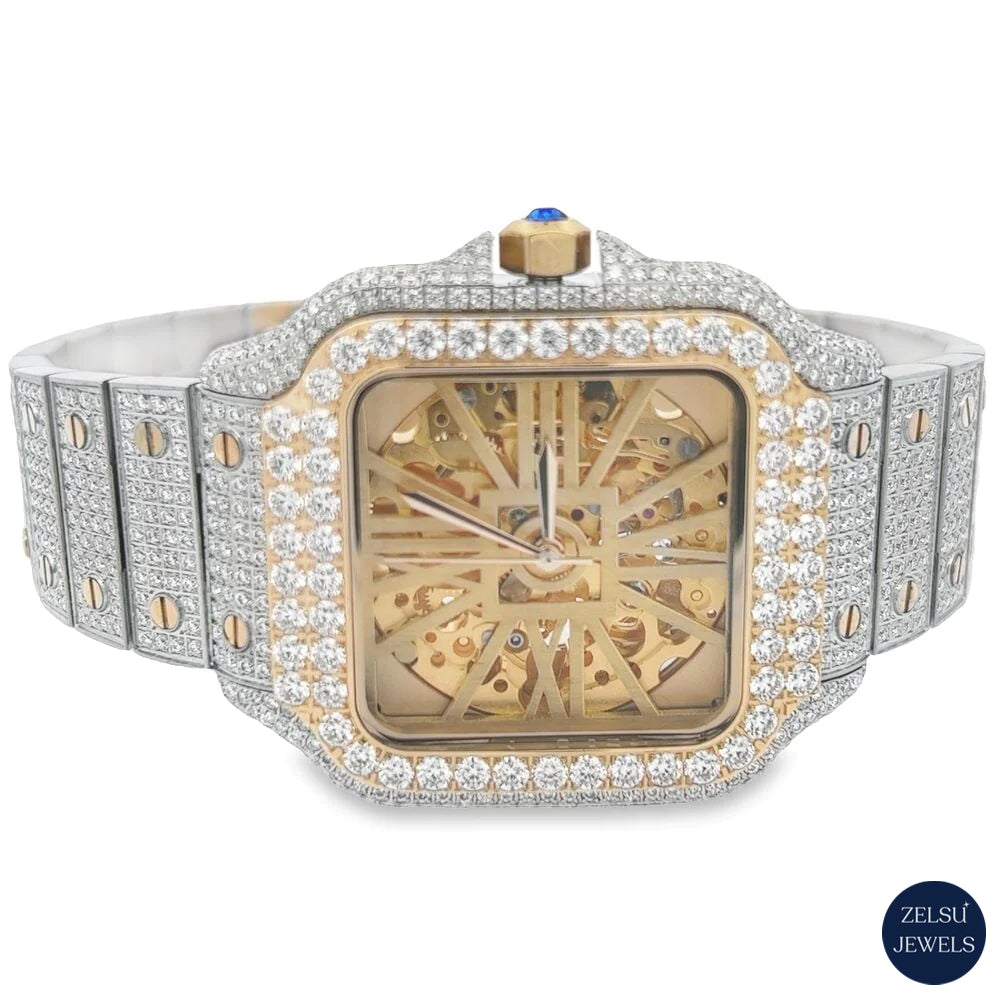 Elegant automated Cartier watch, combining iconic craftsmanship with precise automatic movement for a timeless accessory.