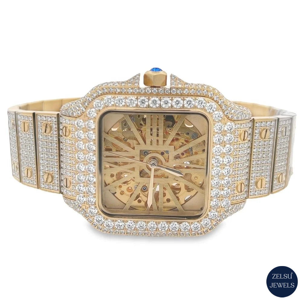 Radiant automated Cartier watch with automatic movement, offering both style and precision in a luxury design.