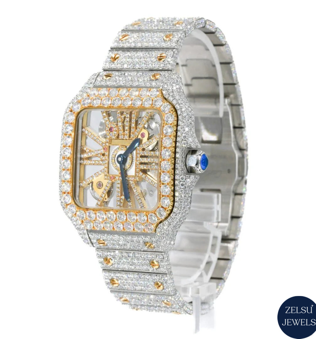 Iconic Cartier watch with automatic movement, offering a blend of elegance, precision, and luxury.