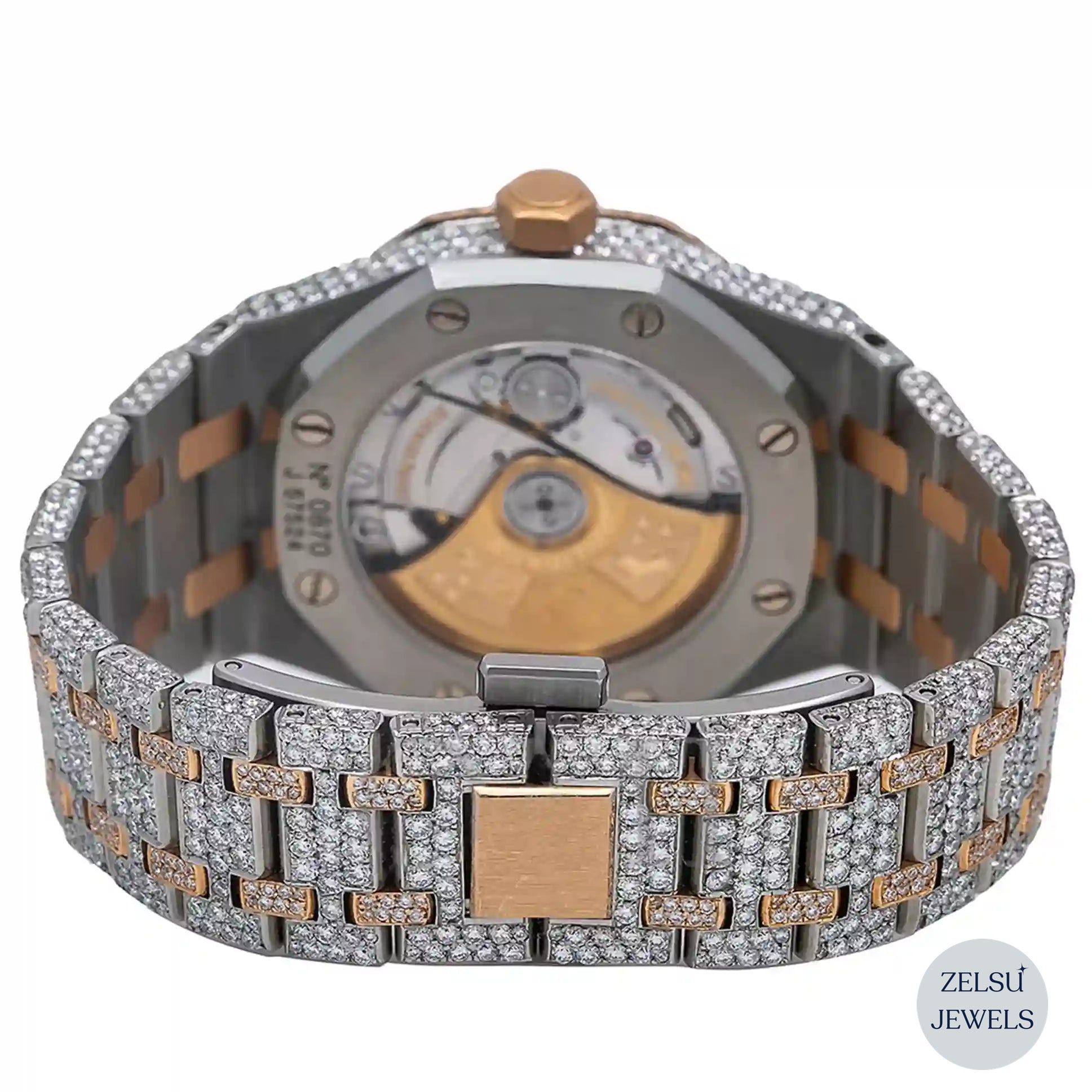 Classic two-tone diamond watch with gleaming diamonds and high-end craftsmanship