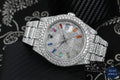 Luxury Rolex wristwatch with a colorful diamond dial, ideal for those seeking a vibrant and luxurious timepiece.